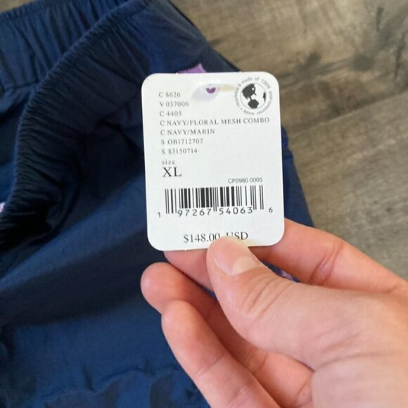 NWT Free People Movement Three Pointer Track Pants Navy Floral Sz XL - Picture 8 of 10